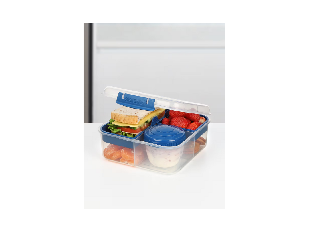 Buy Sistema® Bento Cube To Go 1.25L with Yogurt Pot | in Qatar Buy Sistema® Bento Cube To Go 1.25L with Yogurt Pot | in Qatar